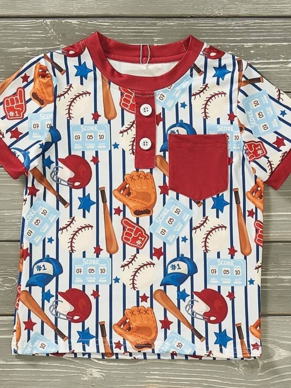 "VINTAGE BASEBALL" P+L=PLUSH CLOUD SFT FAB. NWT
